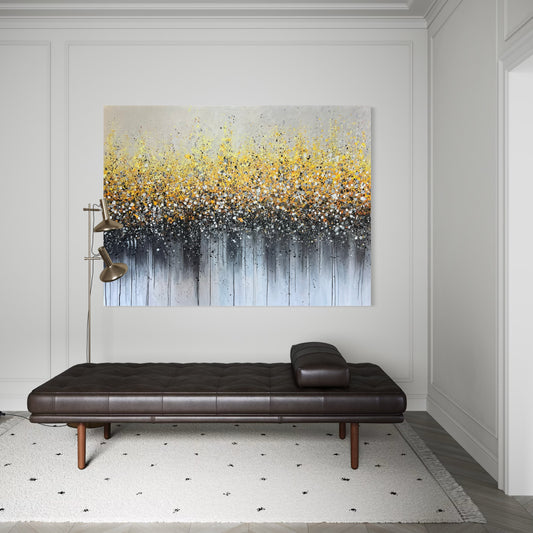 Crown of Dawn - Large Abstract Acrylic Painting 150x200 cm