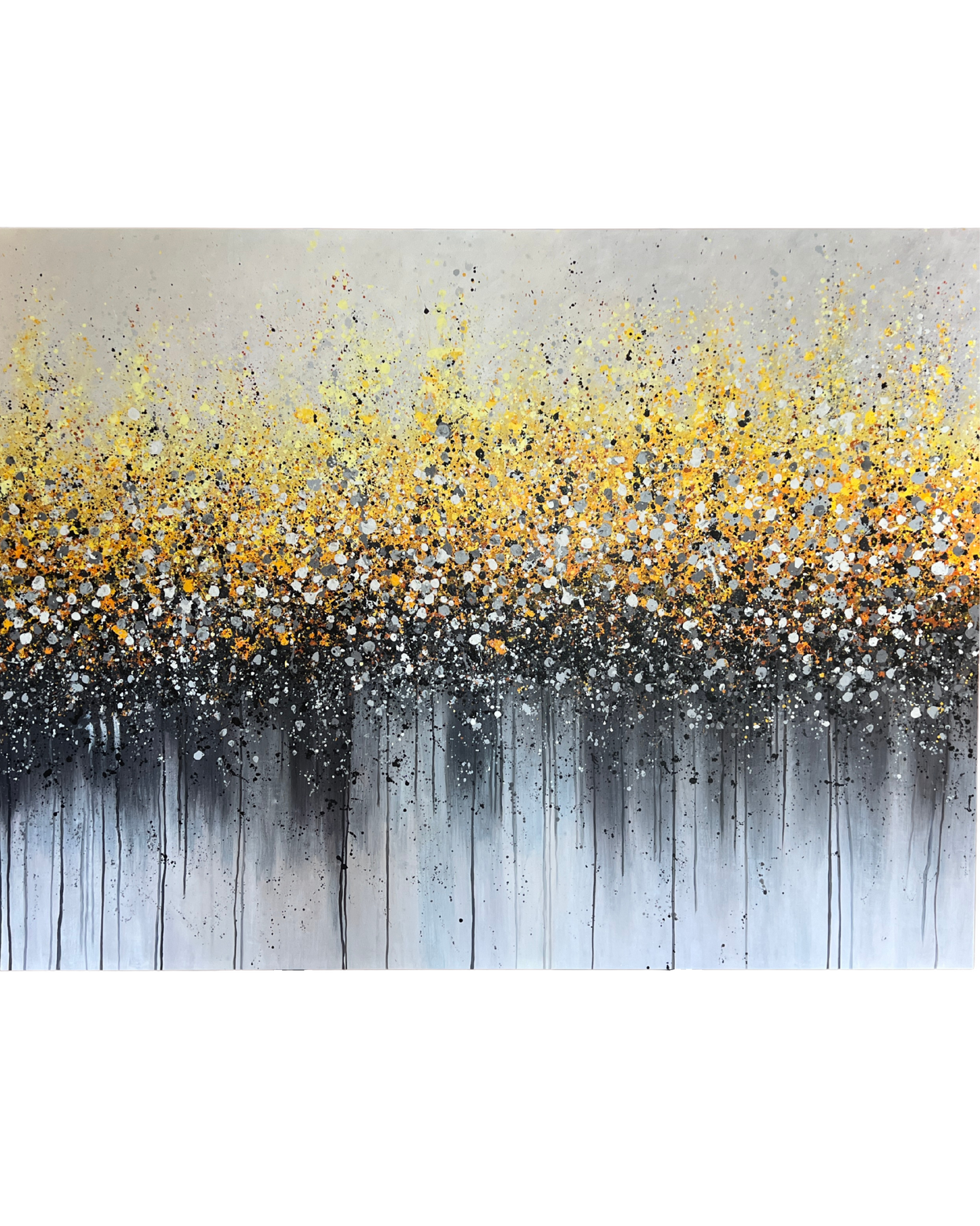Crown of Dawn - Large Abstract Acrylic Painting 150x200 cm