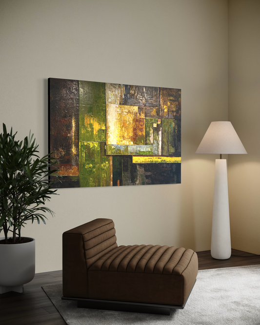 DOMAINE – Abstrakt akrylmålning 155x105 cm