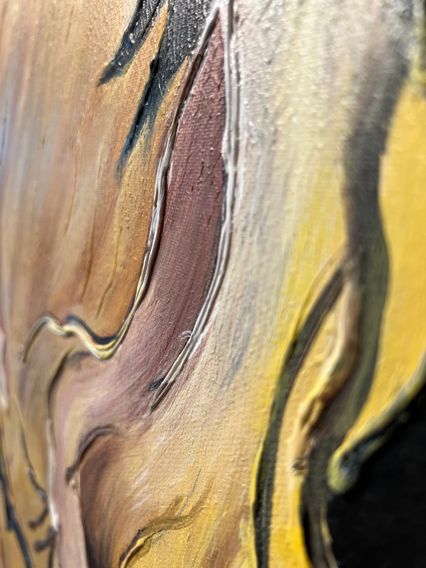 Solar Veins – Abstract Acrylic Painting 100x150 cm