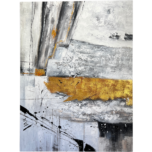 Ethereal Structure – Japandi Abstract Acrylic Painting 90x120 cm