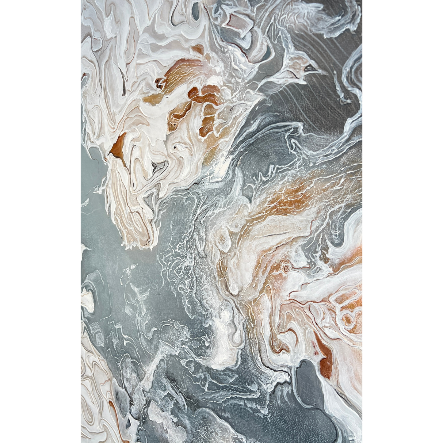 Aurea Mare – Large Abstract Acrylic Painting 120x120 cm