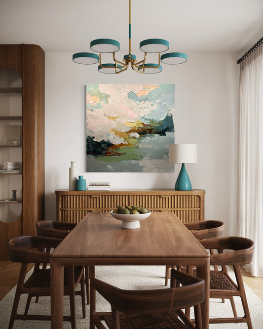 Sostenuto – Abstract Acrylic Painting 130x130 cm