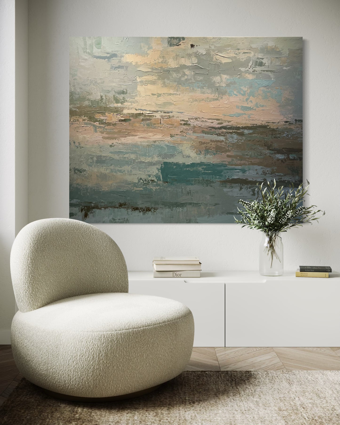 Calma – Abstract Acrylic Painting 150x120 cm