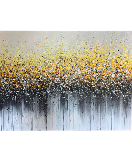 Crown of Dawn - Large Abstract Acrylic Painting 150x200 cm