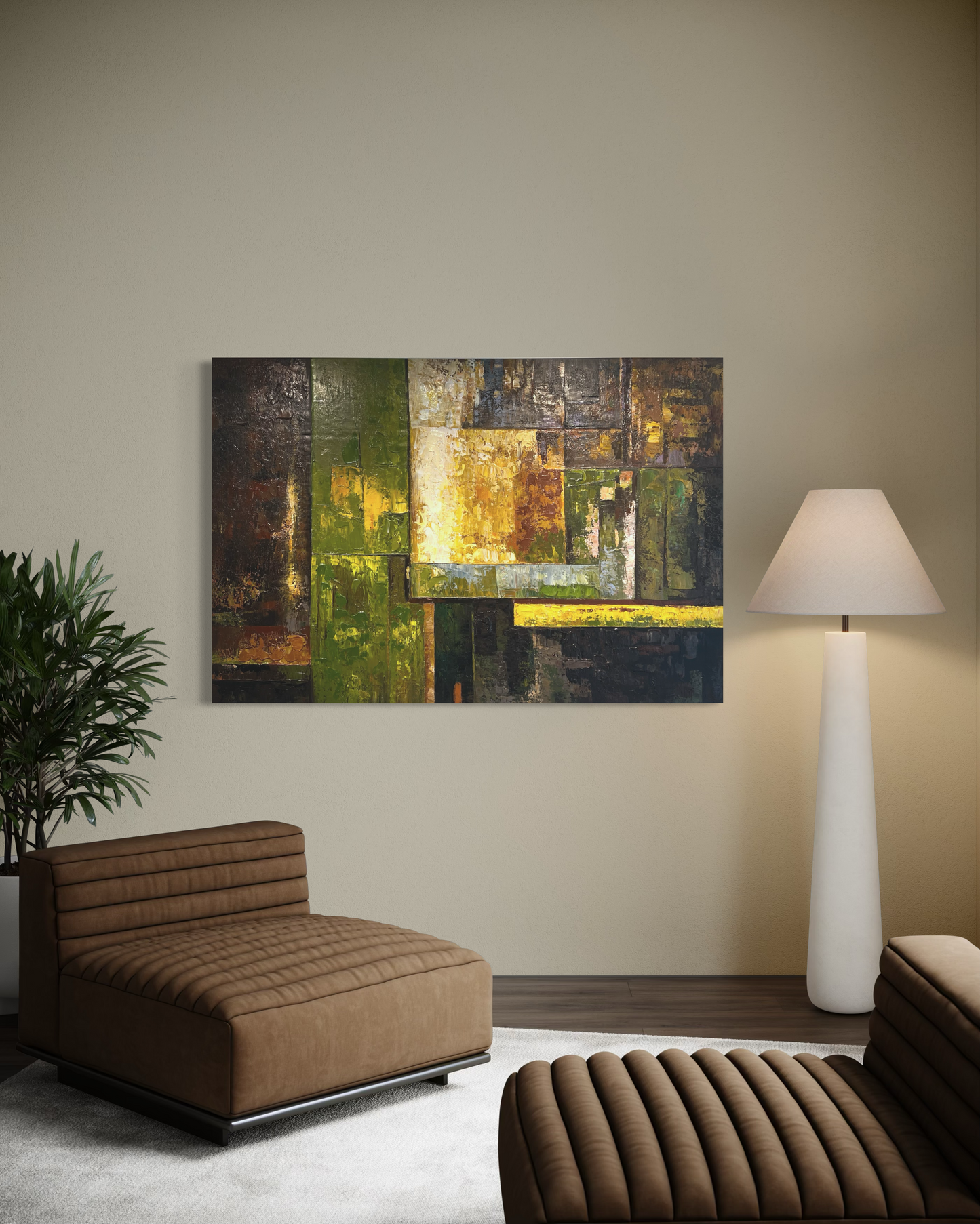 DOMAINE – Abstrakt akrylmålning 155x105 cm