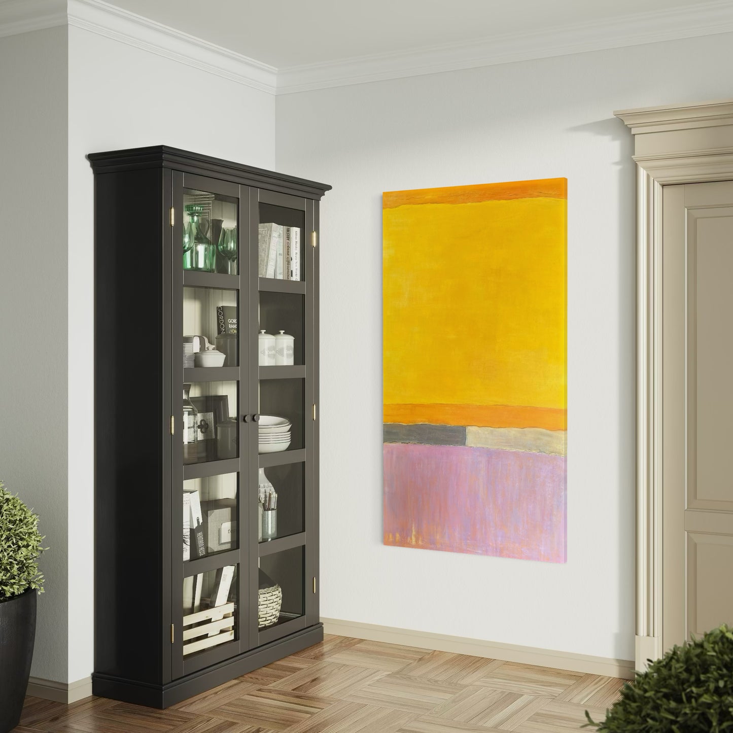 Fields of Solace – Large Abstract Acrylic Painting 100x180 cm