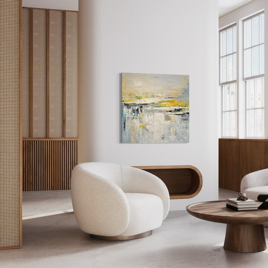 Horizon’s Whisper – Abstract Acrylic Painting 100x100 cm