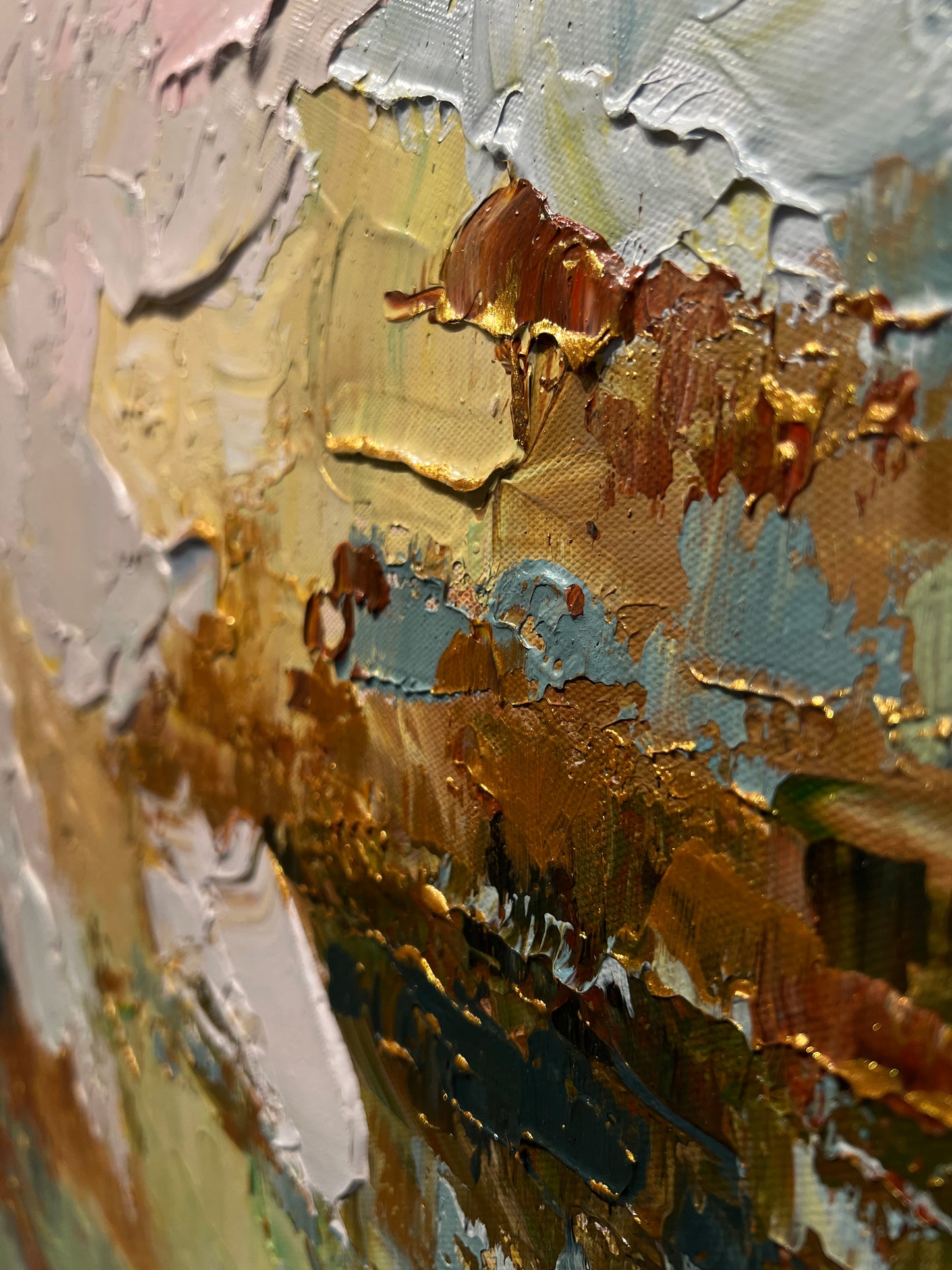 Sostenuto – Abstract Acrylic Painting 130x130 cm