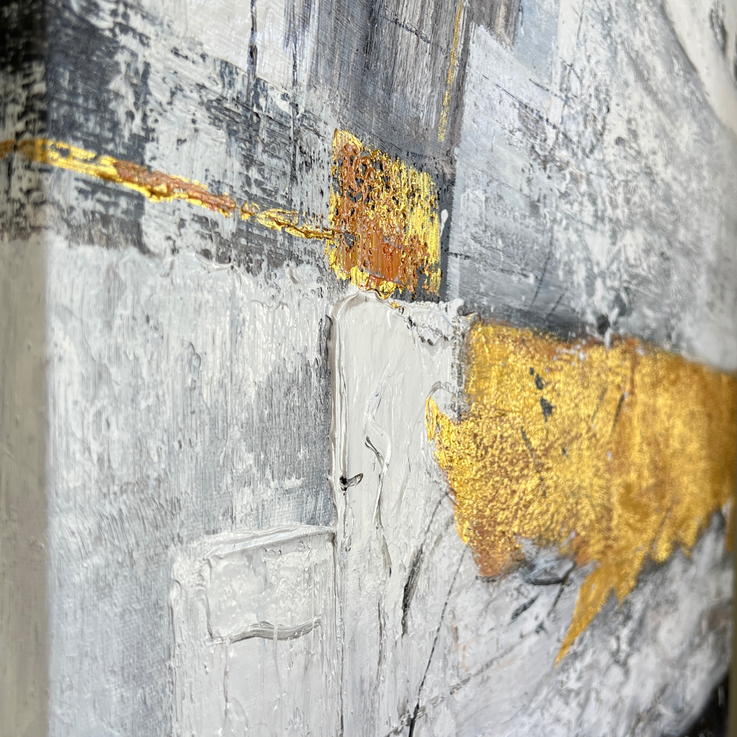 Ethereal Structure – Japandi Abstract Acrylic Painting 90x120 cm