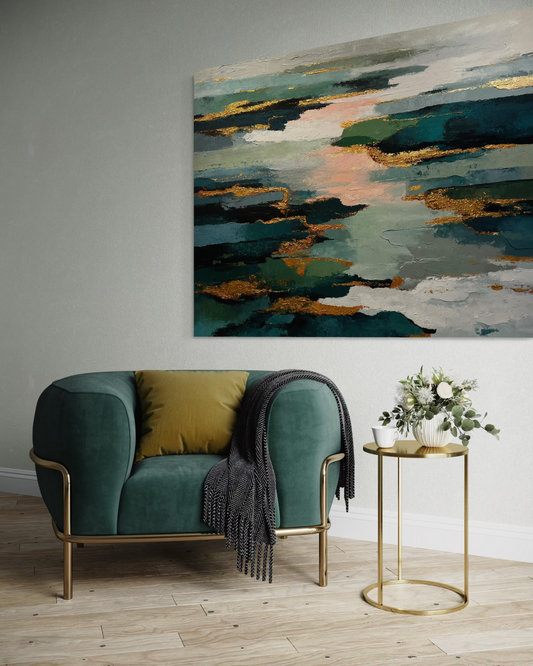Passaggio – Abstrakt akryl målning 150x120 cm