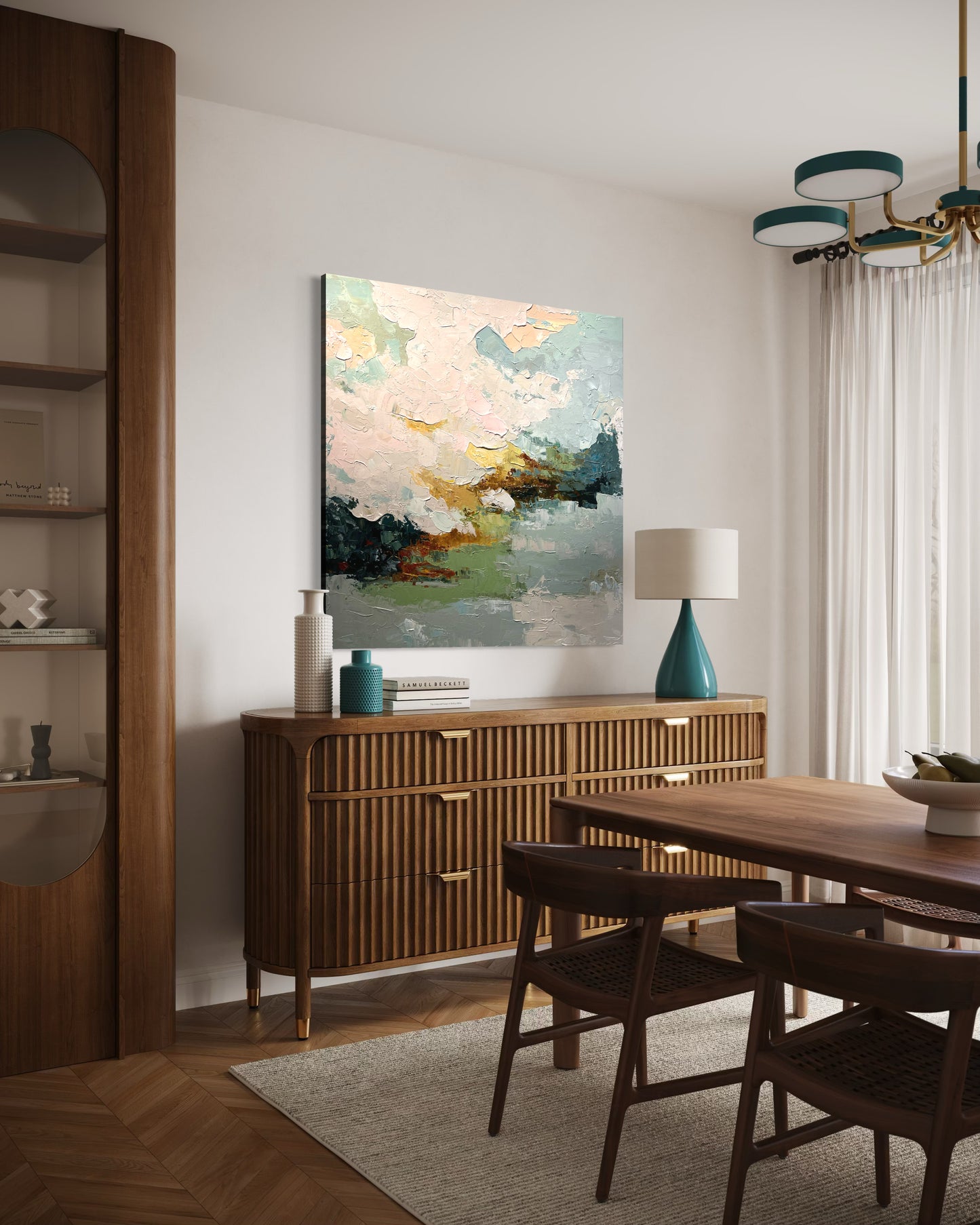 Sostenuto – Abstract Acrylic Painting 130x130 cm