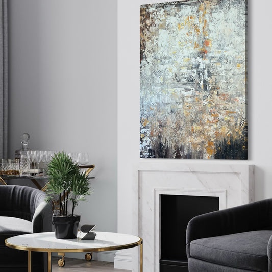 Terra Obscura – Abstract Acrylic Painting 90x120 cm